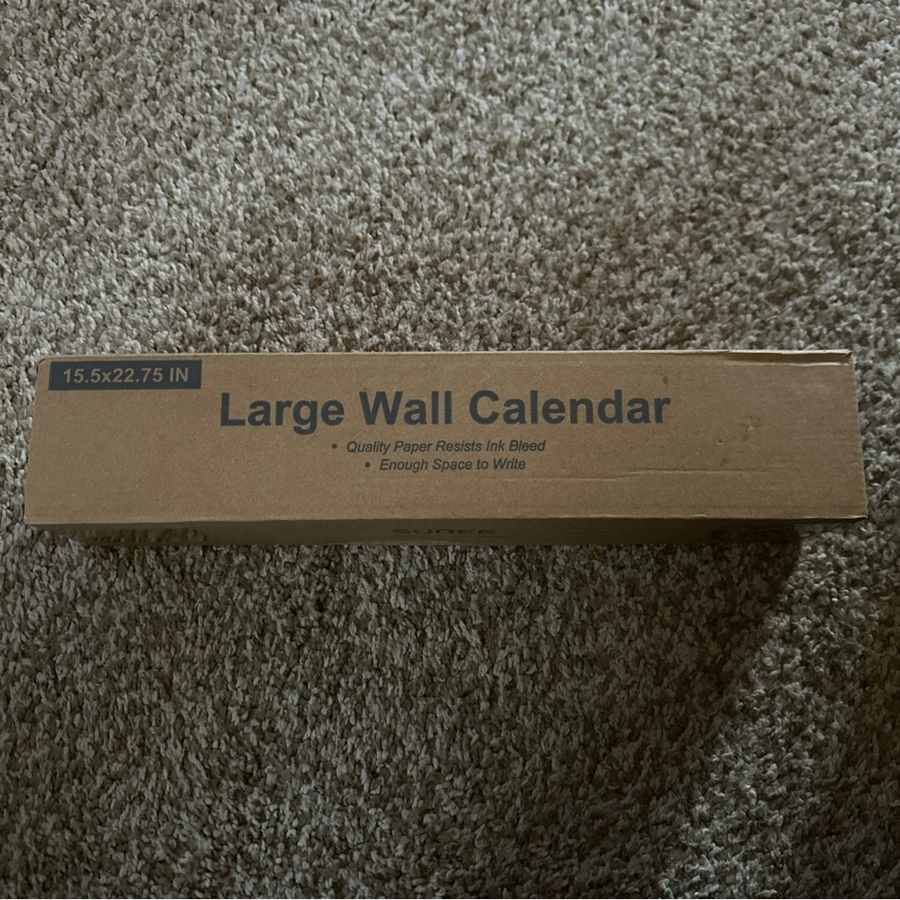 Large Wall Calendar - Brown